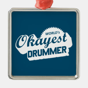 Ornamento De Metal Drummer Mais Alto do Mundo