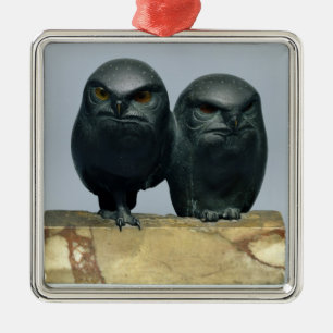 Ornamento De Metal Duas corujas, 1903-04