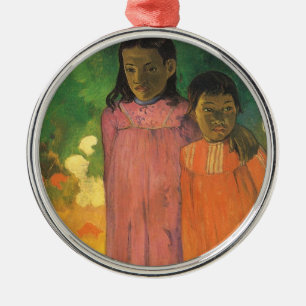 Ornamento De Metal Duas Irmãs de Paul Gauguin, Arte Fino Vintage