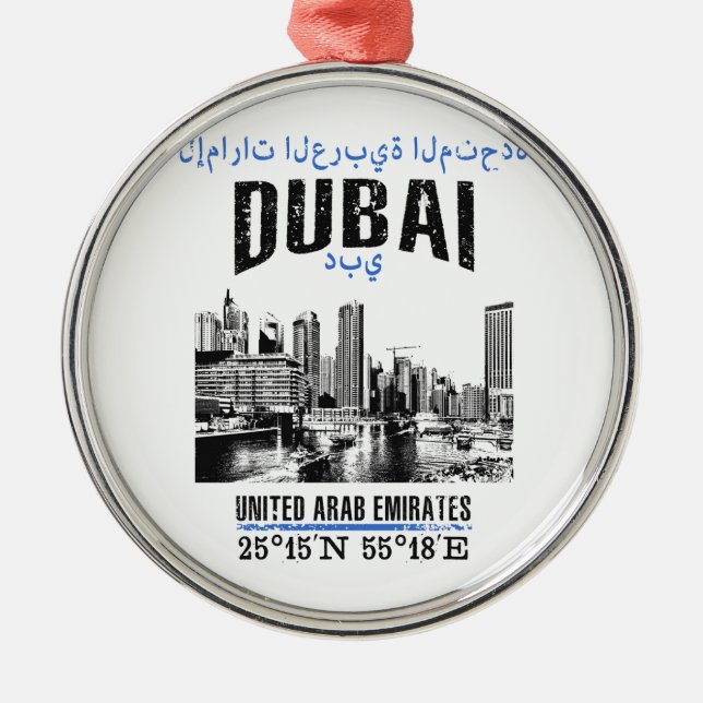 Ornamento De Metal Dubai (Frente)