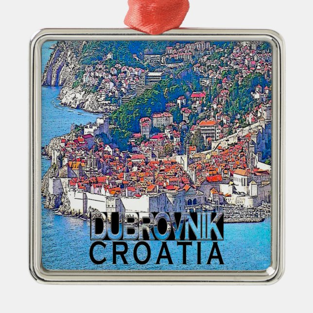 Ornamento De Metal Dubrovnik (Frente)