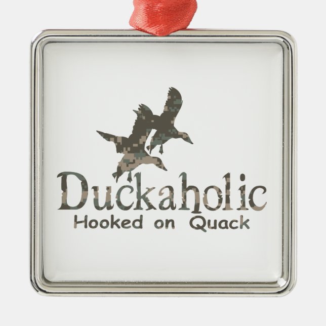ORNAMENTO DE METAL DUCKAHOLIC (Frente)