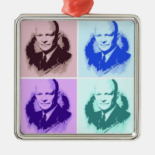 Ornamento De Metal Dwight D Eisenhower