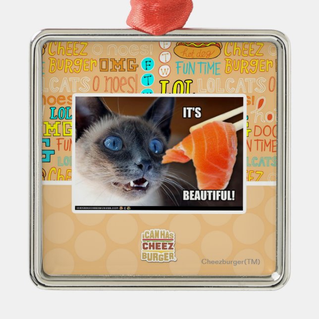 Ornamento De Metal É bonito! (Frente)