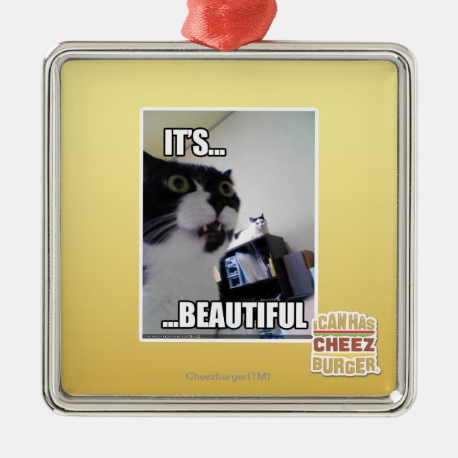 Ornamento De Metal É bonito (Frente)