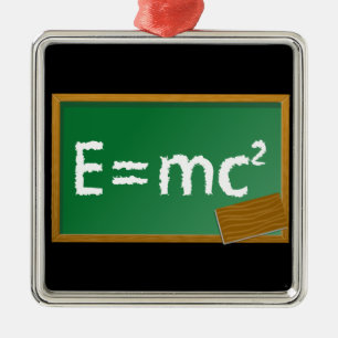 Ornamento De Metal E = mc2
