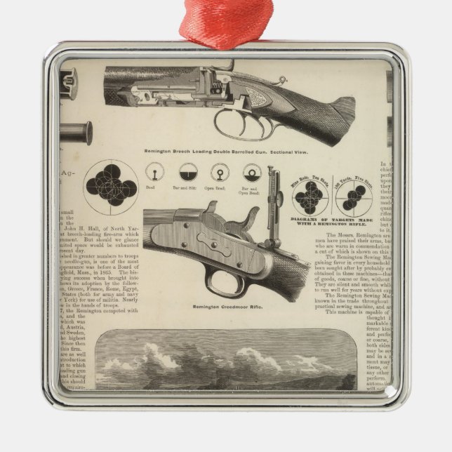 Ornamento De Metal E Remington and Sons (Frente)