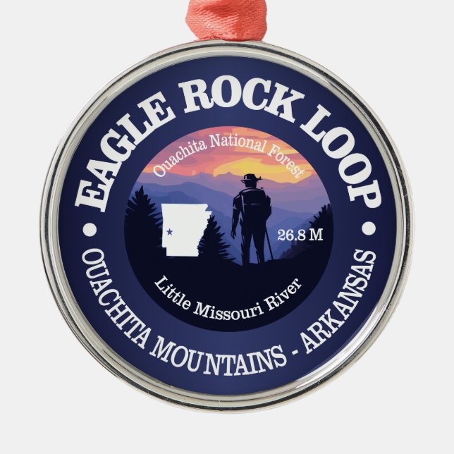 Ornamento De Metal Eagle Rock Loop (rd2) (Frente)