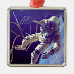 Ornamento De Metal Ed White First American Spacewalker Fotografia