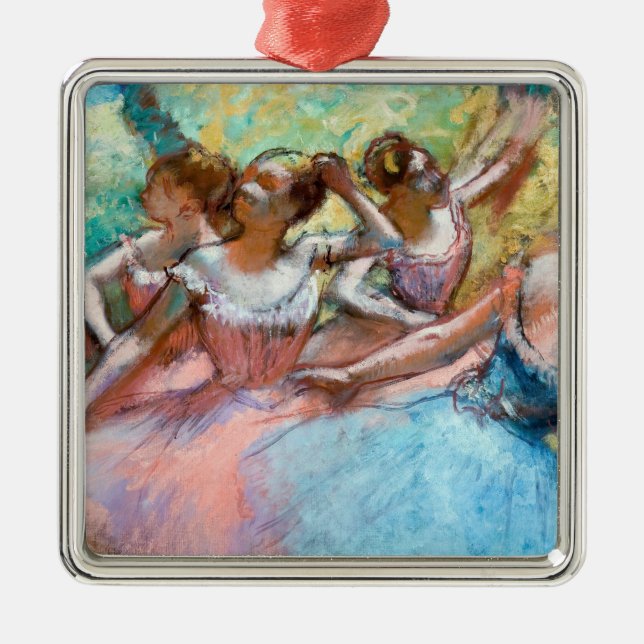 Ornamento De Metal Edgar Degas - Quatro Ballerinas no Palco (Frente)