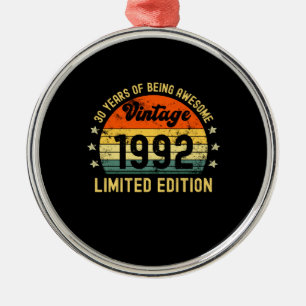 Ornamento De Metal edição limitada de 1992 dos presentes de aniversár