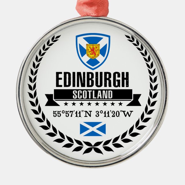 Ornamento De Metal Edimburgo (Frente)