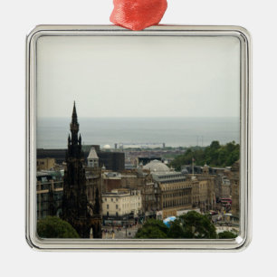 Ornamento De Metal Edinburgh Skyline 001