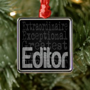 Ornamento De Metal Editor Extraordinário