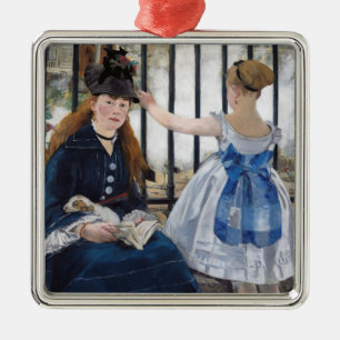 Ornamento De Metal Edouard Manet - A Ferrovia
