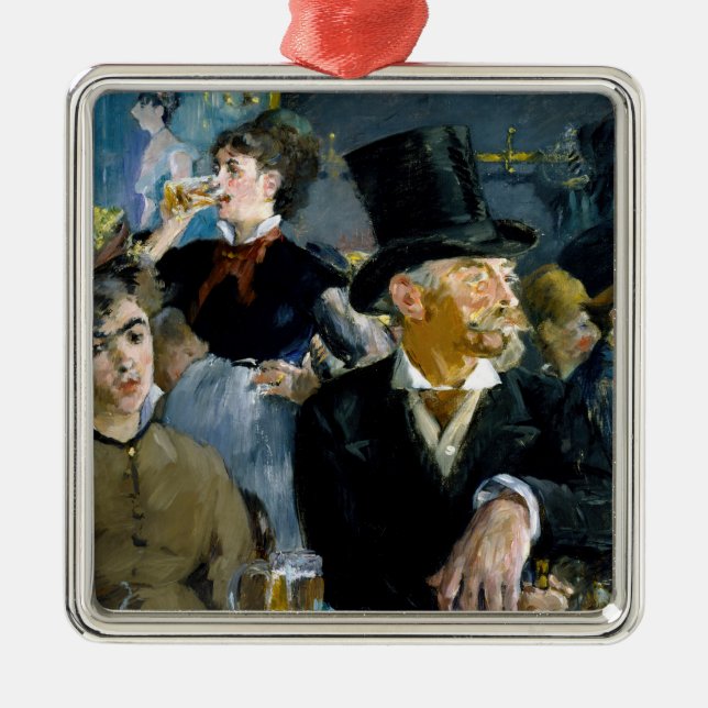 Ornamento De Metal Edouard Manet - No Café (Frente)
