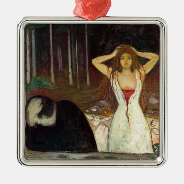 Ornamento De Metal Edvard Munch - Ashes (Frente)