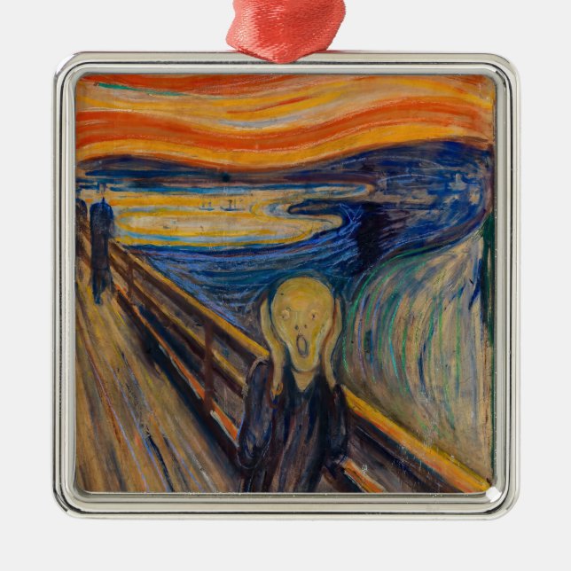Ornamento De Metal Edvard Munch - O Gritar 1893 (Frente)
