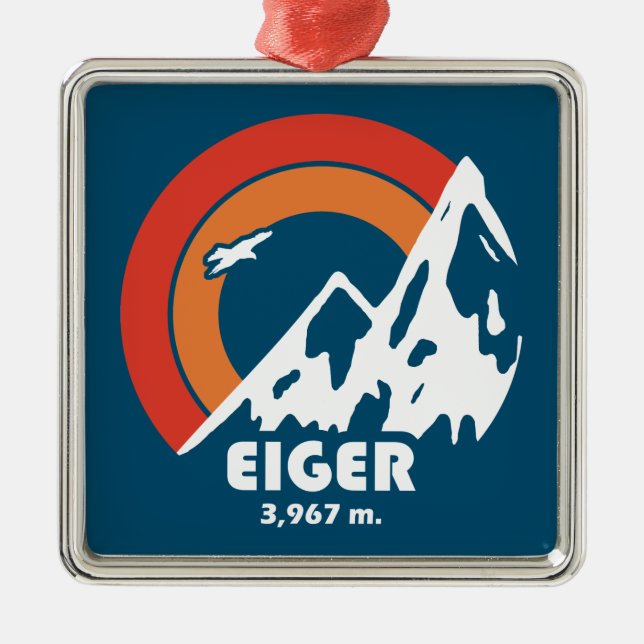 Ornamento De Metal Eiger Sun Eagle (Frente)