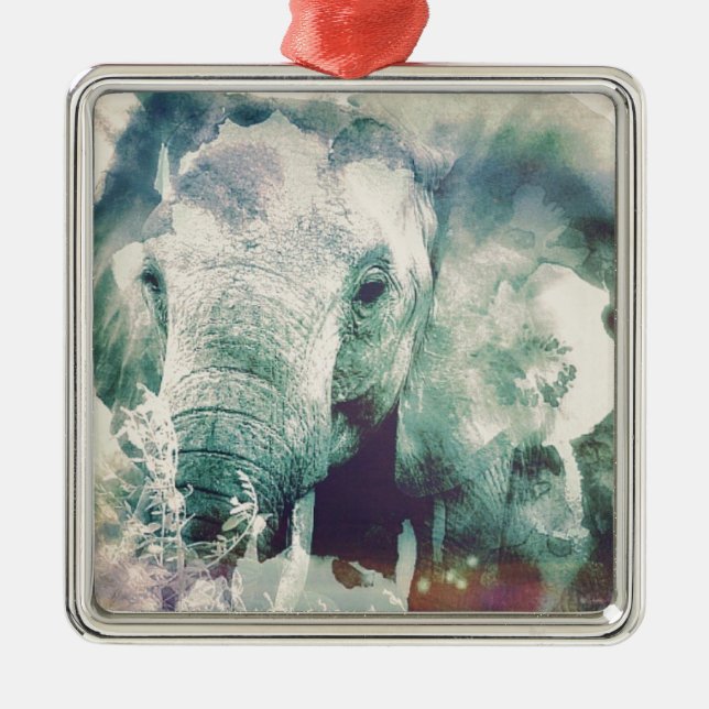 Ornamento De Metal Elefante (Frente)