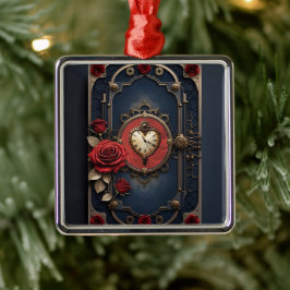 Ornamento De Metal Elegância Eterna – Coração Mecânico