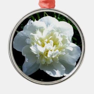 Ornamento De Metal Elegante peônia branca floral flor branca foto