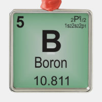 Elemento individual do boro da mesa periódica