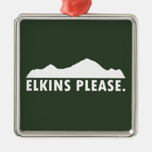 Ornamento De Metal Elkins West Virginia, por favor