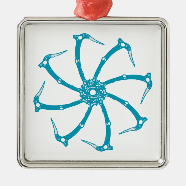 Ornamento De Metal Elo de ferramenta de gelo (Frente)