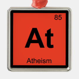 Ornamento De Metal Em - Filosofia do Ateísmo Química Símbolo