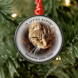 Ornamento De Metal Em Nome de Memória de Adoro, Cat Dog Pet Premium