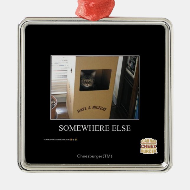 Ornamento De Metal Em outro lugar (Frente)