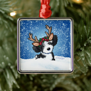 Ornamento de Metal em Reindeer Havanês
