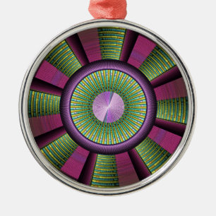 Ornamento De Metal Em volta de e arte decorativa moderna colorida do