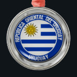 Ornamento De Metal Emblema da volta do Uruguai<br><div class="desc">Emblema da volta do Uruguai</div>