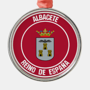 Ornamento De Metal Emblema Redondo de Albacete