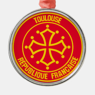 Ornamento De Metal Emblema Redondo de Toulouse