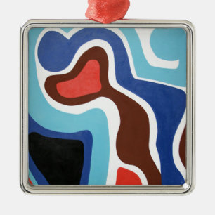 Ornamento De Metal Embrace Ornament