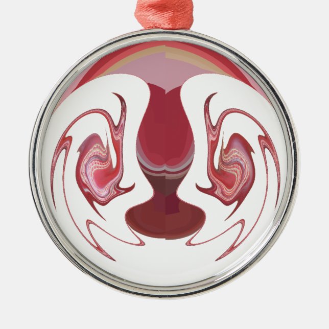 Ornamento De Metal Embres da Terra: Tapeçaria Texturizada da África (Frente)