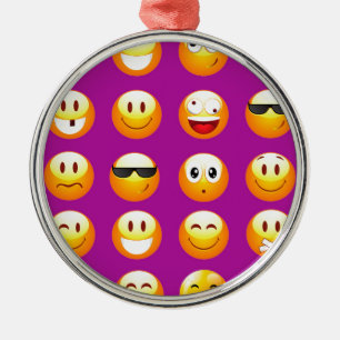 Ornamento De Metal emojis roxos