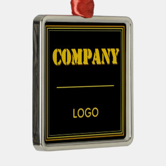 Ornamento De Metal Empresa Personalizada Preta Moderna Personalizada