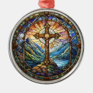 Ornamento De Metal Encomenda Cruzada