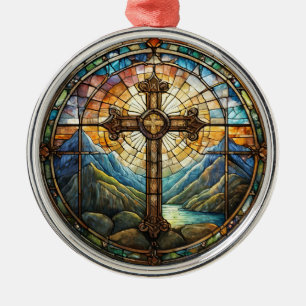 Ornamento De Metal Encomenda Cruzada