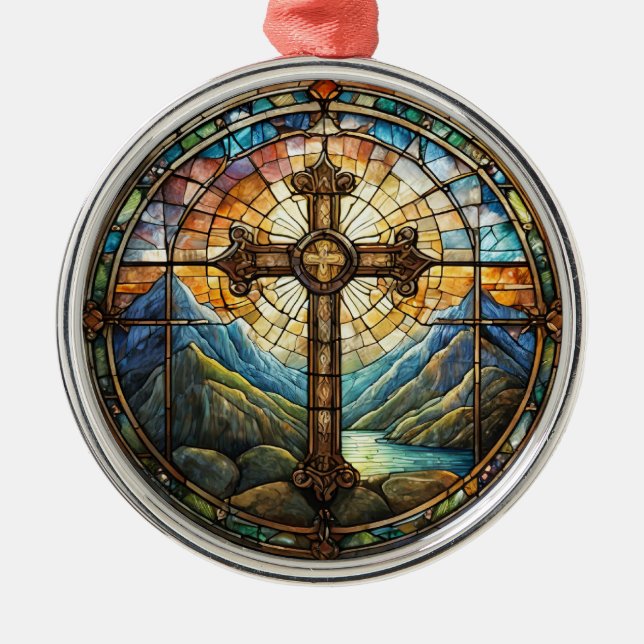 Ornamento De Metal Encomenda Cruzada (Frente)