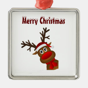 ORNAMENTO DE METAL **ENFEITES DE NATAL REINDEER** INOVÁVEL E AMAÁVE