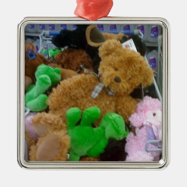 ORNAMENTO DE METAL **ENFEITES DE NATAL TEDDY BEAR** (Frente)