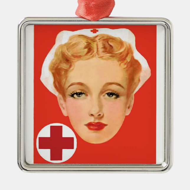 Ornamento De Metal Enfermeira (Frente)