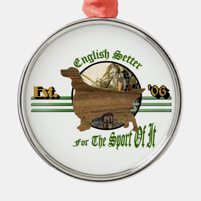 Ornamento De Metal English Setter Sporting Group (Frente)