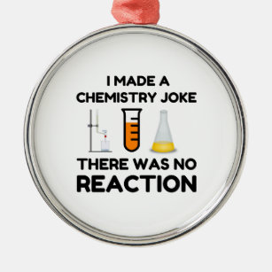Ornamento De Metal Engraçada piada de química para amantes da ciência