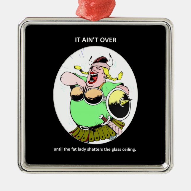 Ornamento De Metal Engraçado Feminista Motivacional Citação Não Acabo (Frente)